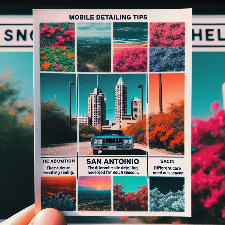 Seasonal Mobile Detailing Tips for San Antonio’s Climate