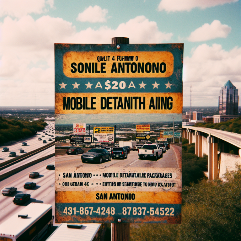 Mobile Detailing Packages: What San Antonio Drivers Should Know